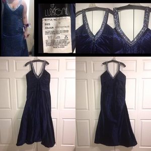 Midnight Blue Prom Dress
